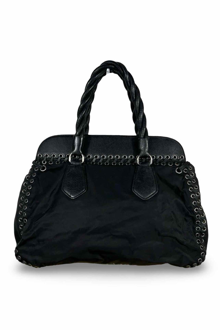 Prada Whipstitch Nylon Top Handle Bag