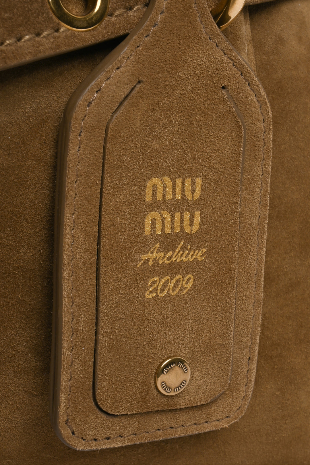 Miu Miu Aventure Suede Shoulder Bag