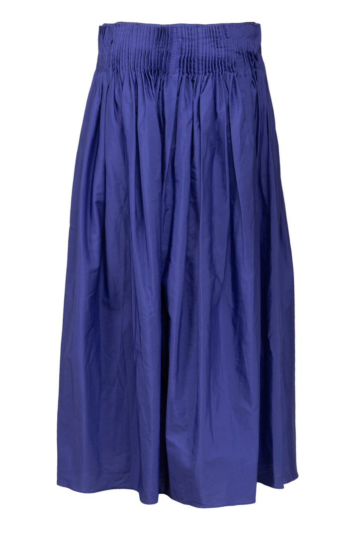 The Row Size 2 Ruth Pleated High Waist Cotton Midi Skirt
