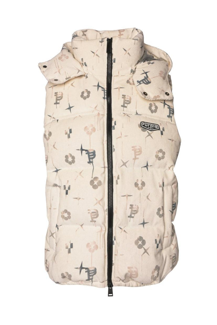 Purple Brand Men's Printed Corduroy Puffer Vest