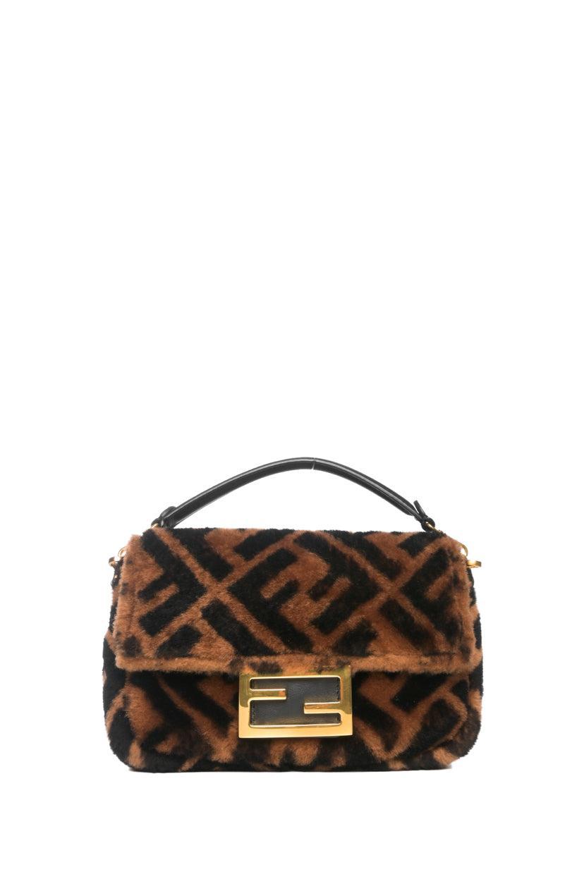 Fendi Zucca FF Mini Baguette Bag