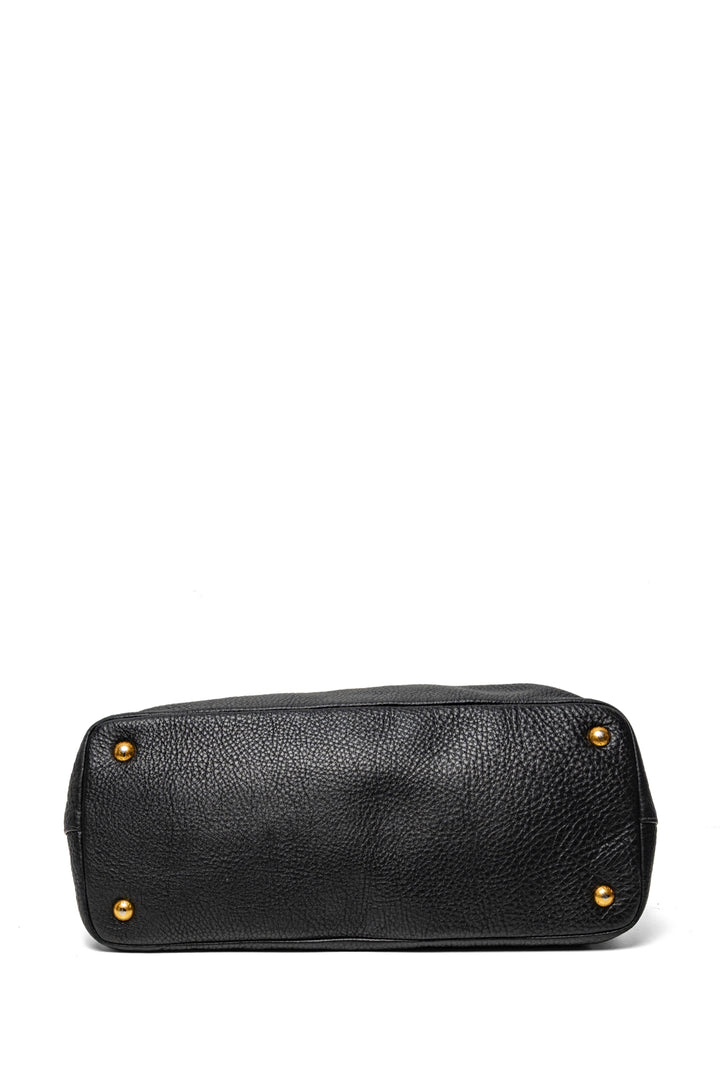 Prada Grained Leather Chain Strap Shoulder Bag