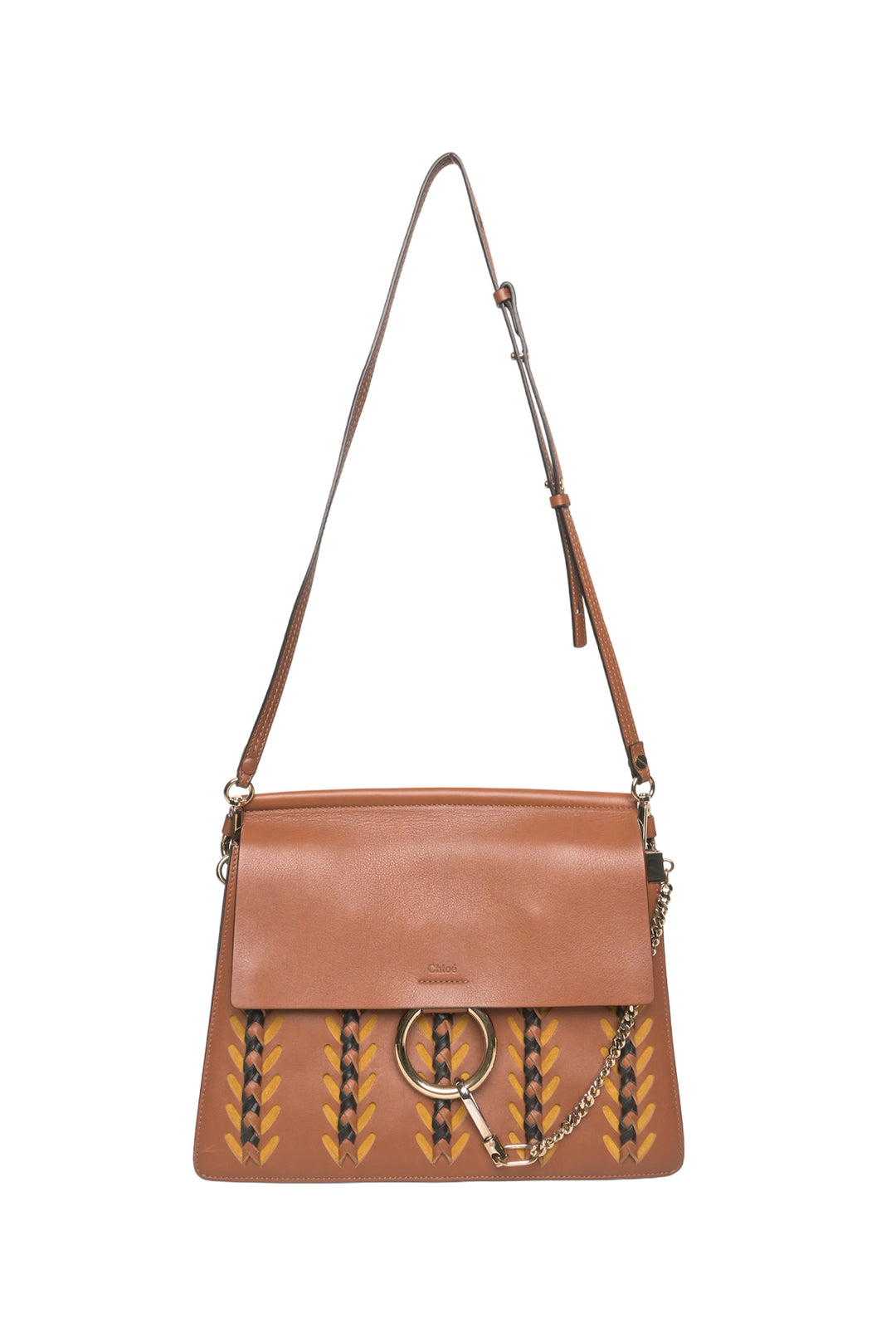 Chloe Woven Calfskin Medium Faye Shoulder Bag