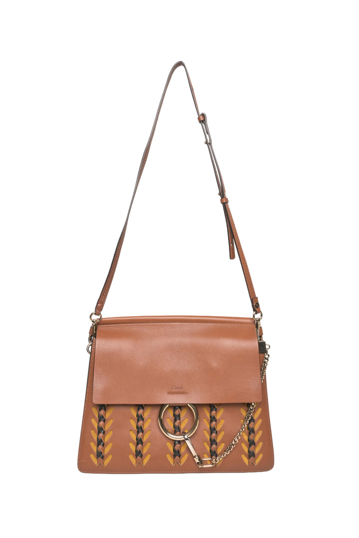 Chloe Woven Calfskin Medium Faye Shoulder Bag