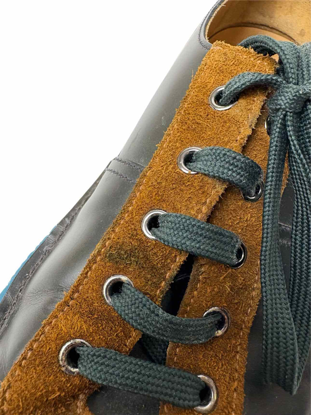 Prada Size 10 Men's Nevada Anthracite Tabac Sneakers