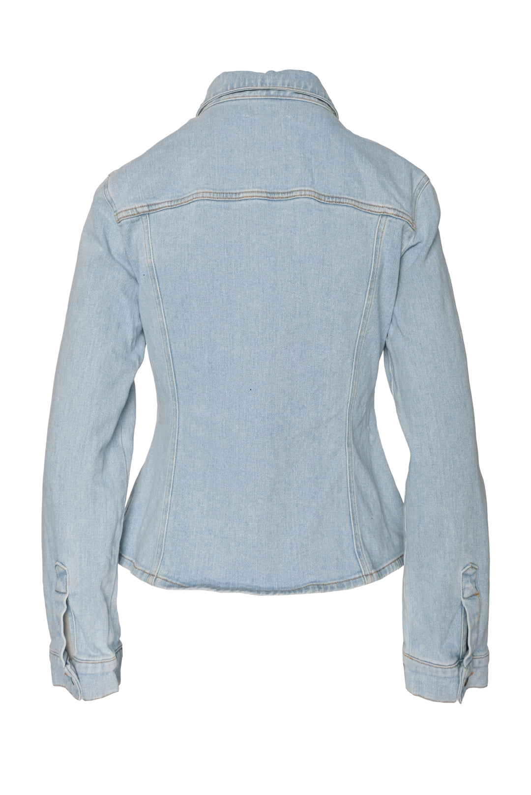 Nanushka Size S Distressed Denim Button Up Shirt