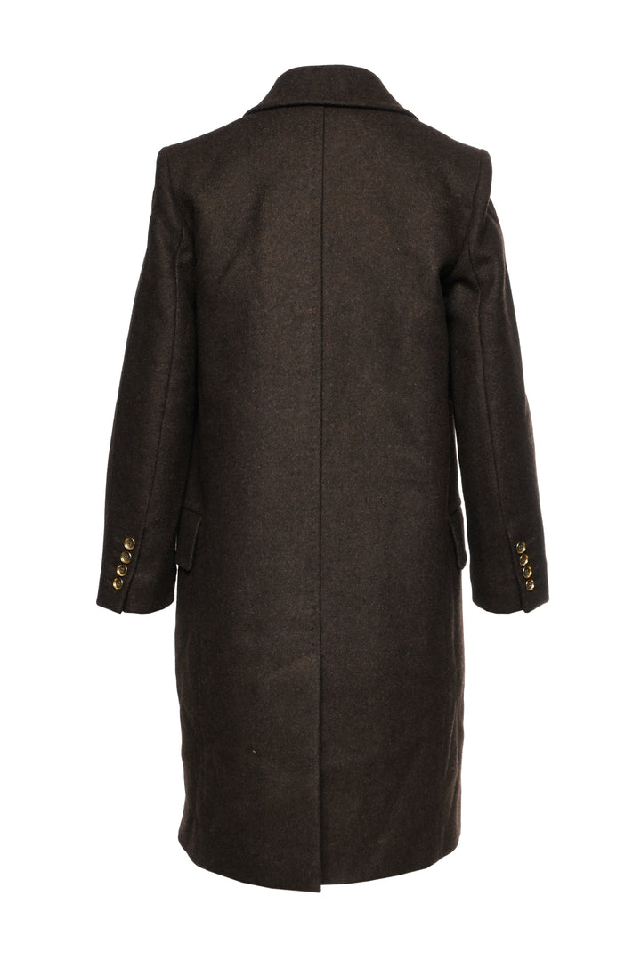 Max Mara Size 2 Double Breasted Wool & Angora Coat