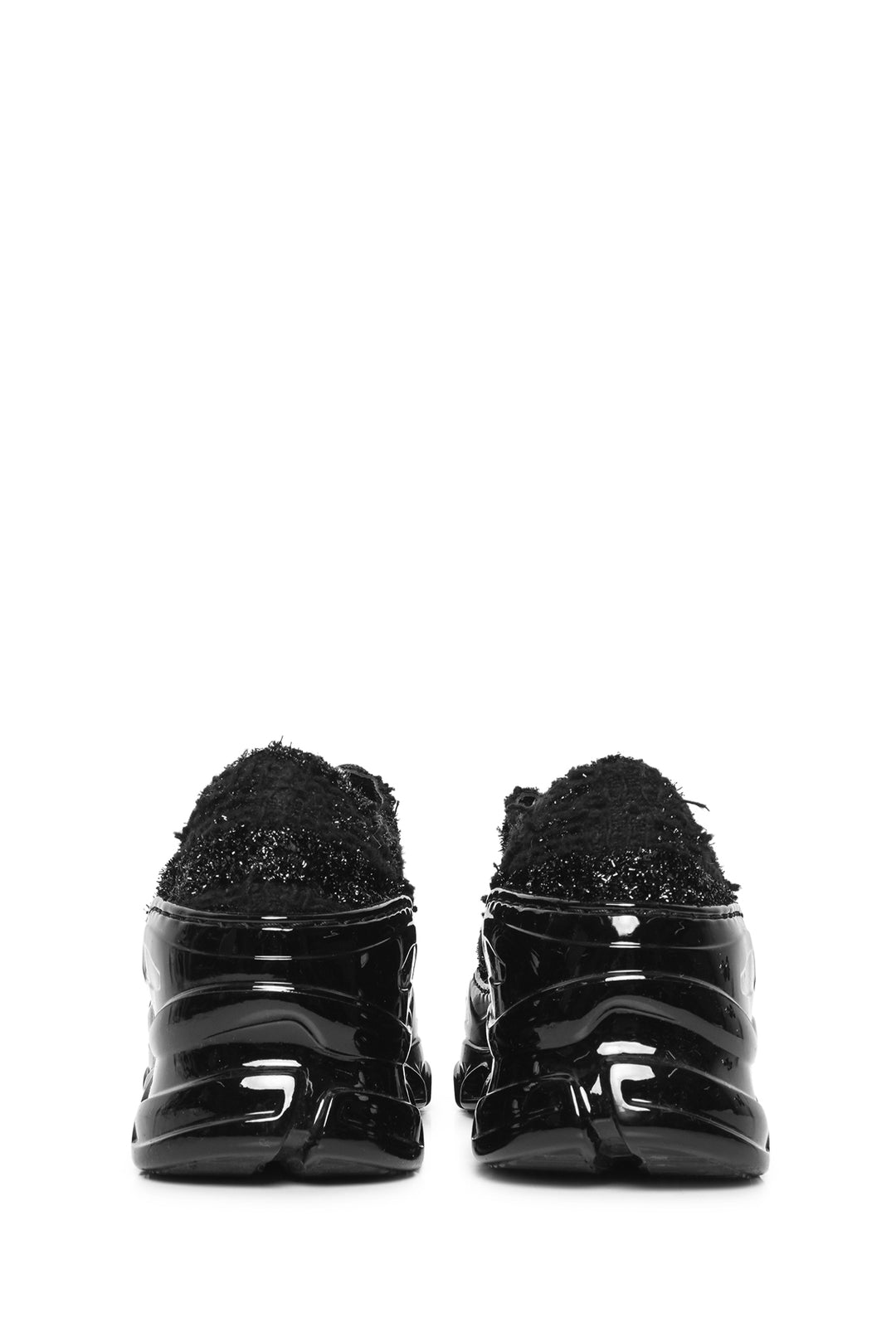 Simone Rocha Size 39 Platform BouclÃ©-Tweed Trainers