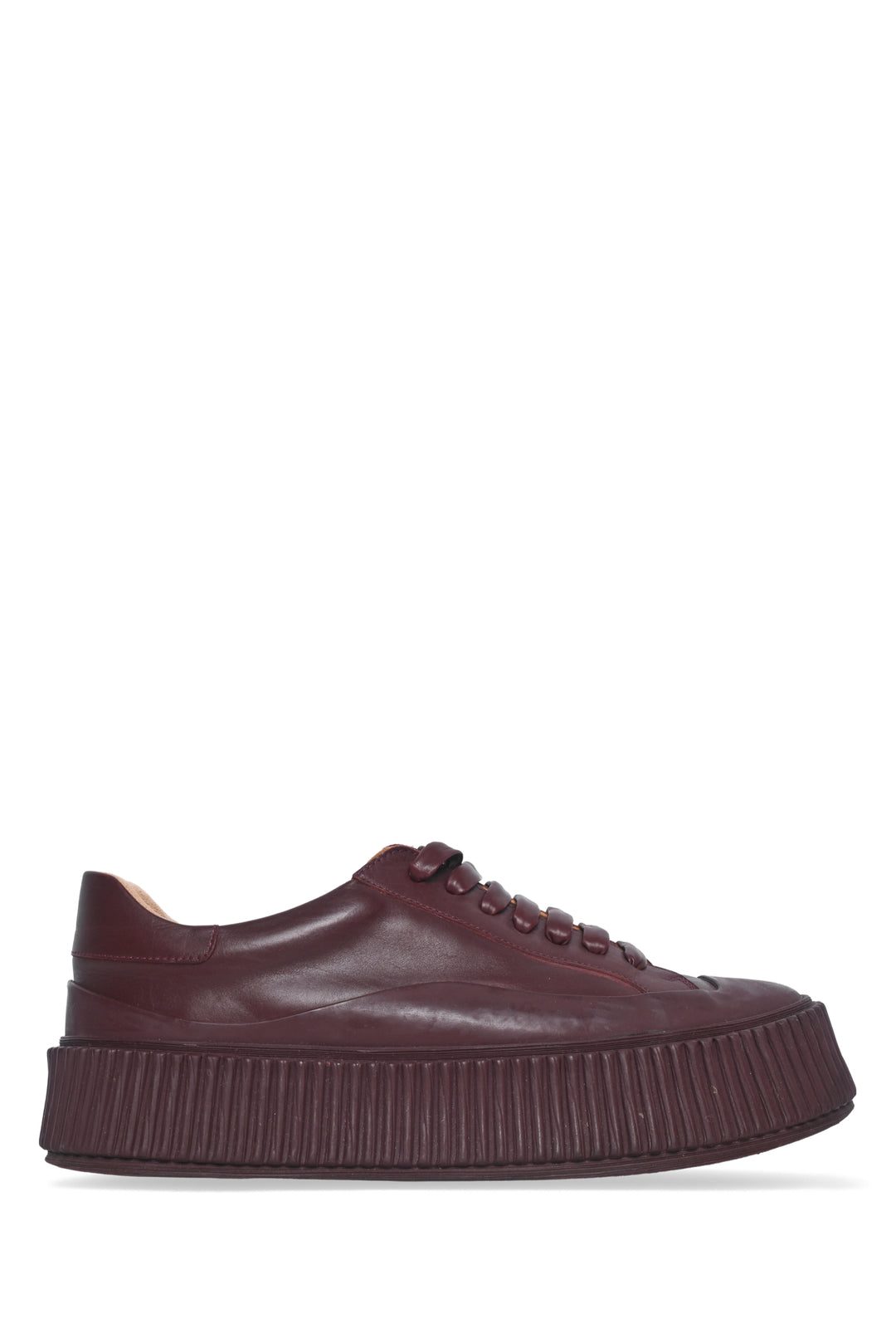 Jil Sander Size 37 Low Top Platform Sneaker