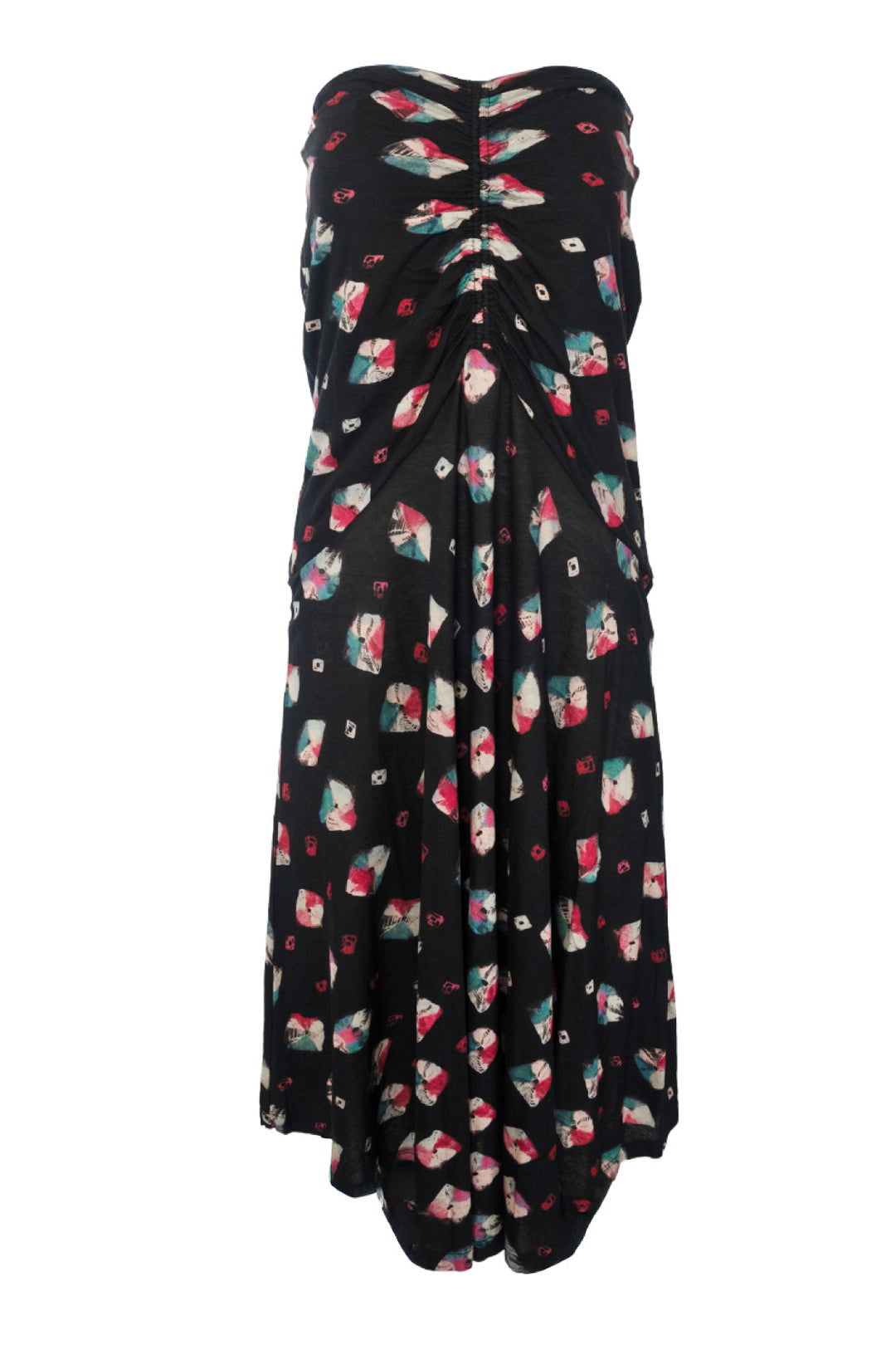 Ulla Johnson Size 6 Ruched Printed Maxi Skirt