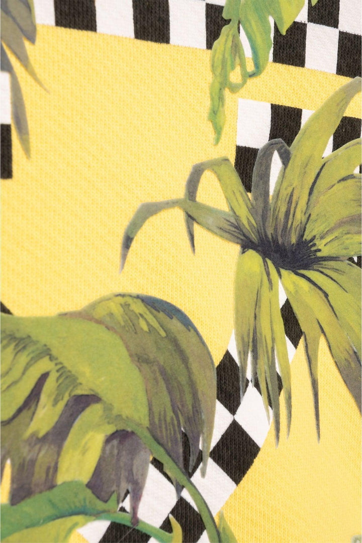 Off White Size XS Racing Crewneck Cropped Sweatshirt