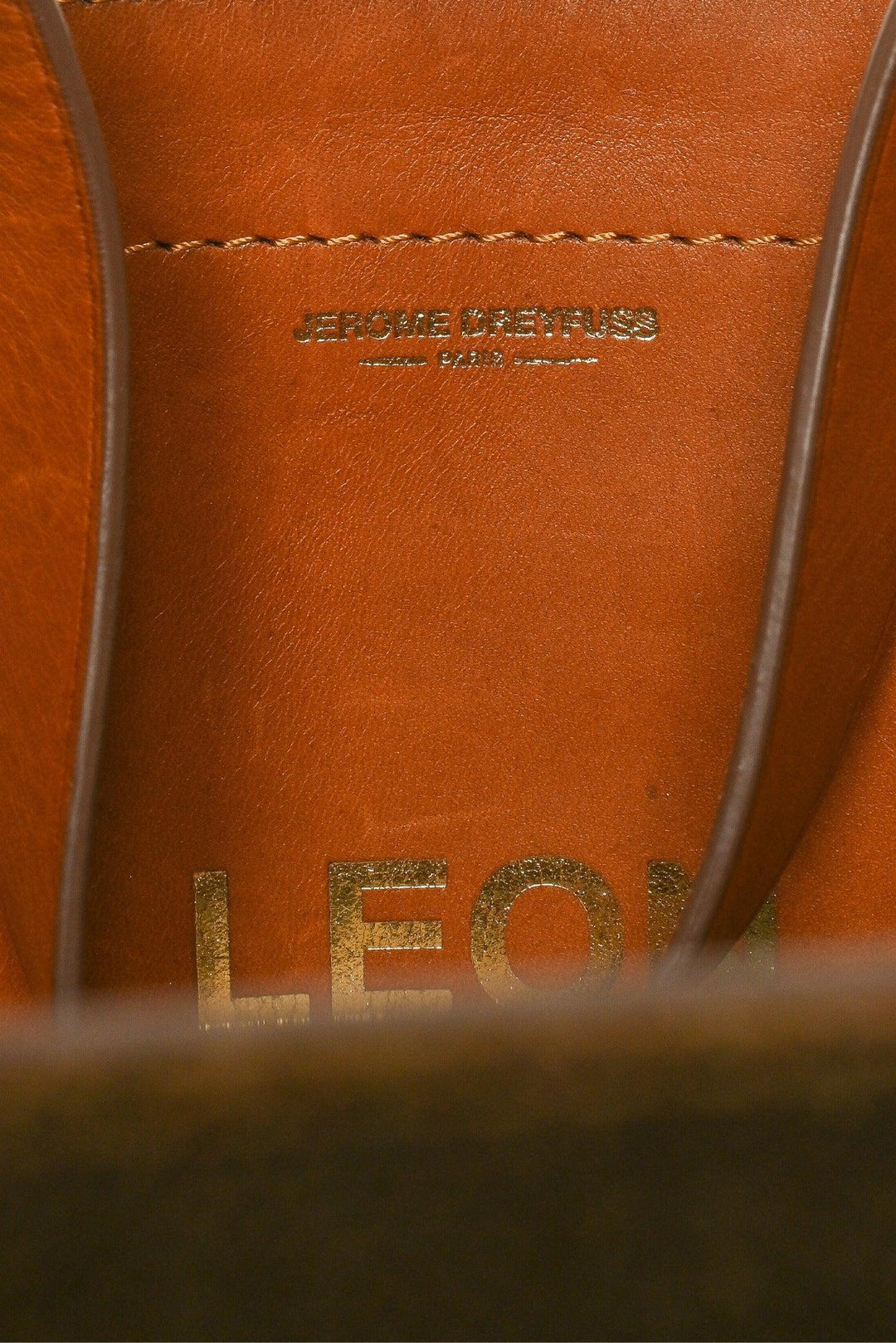 Jerome Dreyfuss Leather Trim Canvas Tote