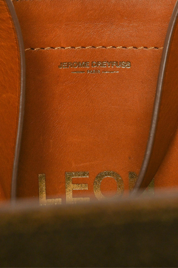 Jerome Dreyfuss Leather Trim Canvas Tote