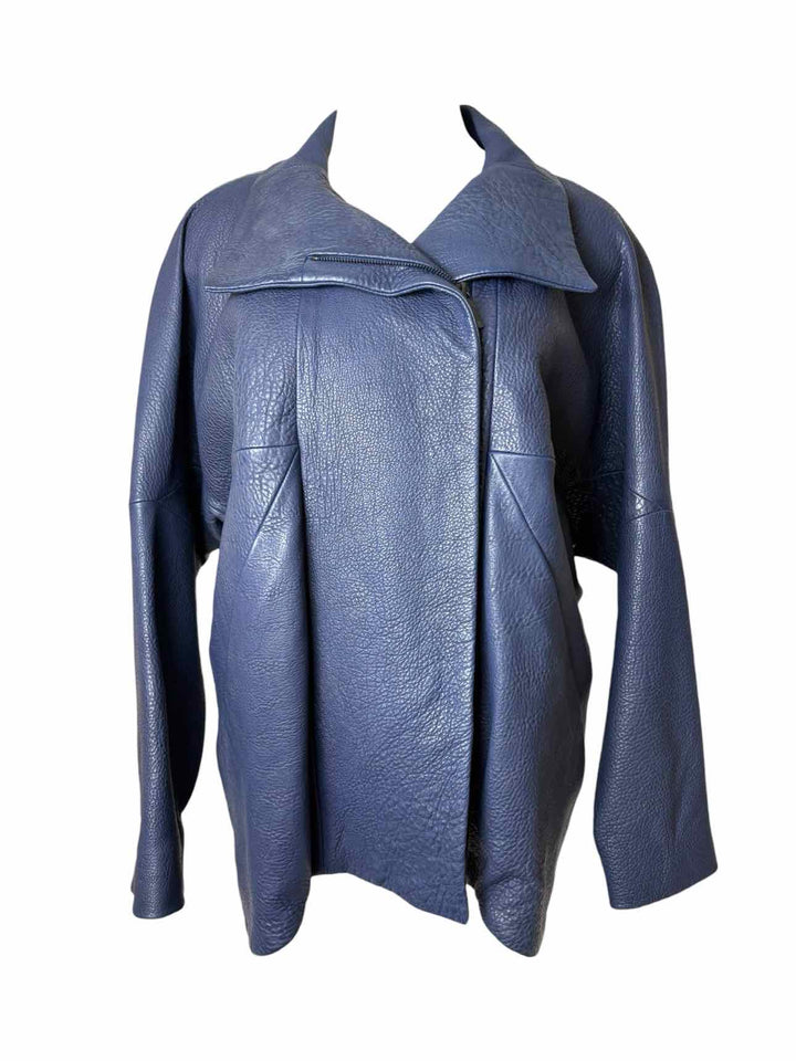 Maria Cornejo Size 6 Panelled Leather Jacket