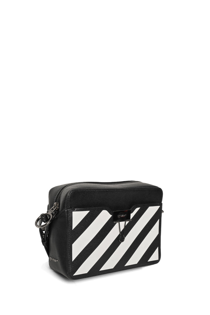 Off White Diagonal Binder Clip Crossbody