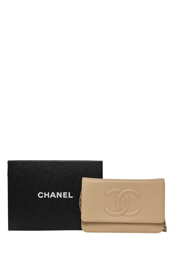 Chanel 2012 Caviar Timeless Wallet on Chain