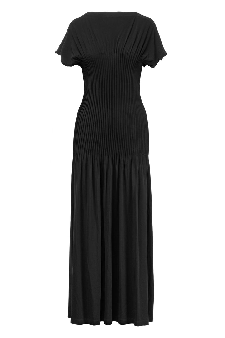 Toteme Size S Knife Pleated Jersey Maxi Dress