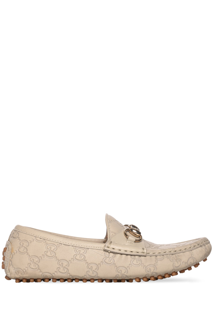Gucci Size 35 Guccissima Leather Horse bit loafer