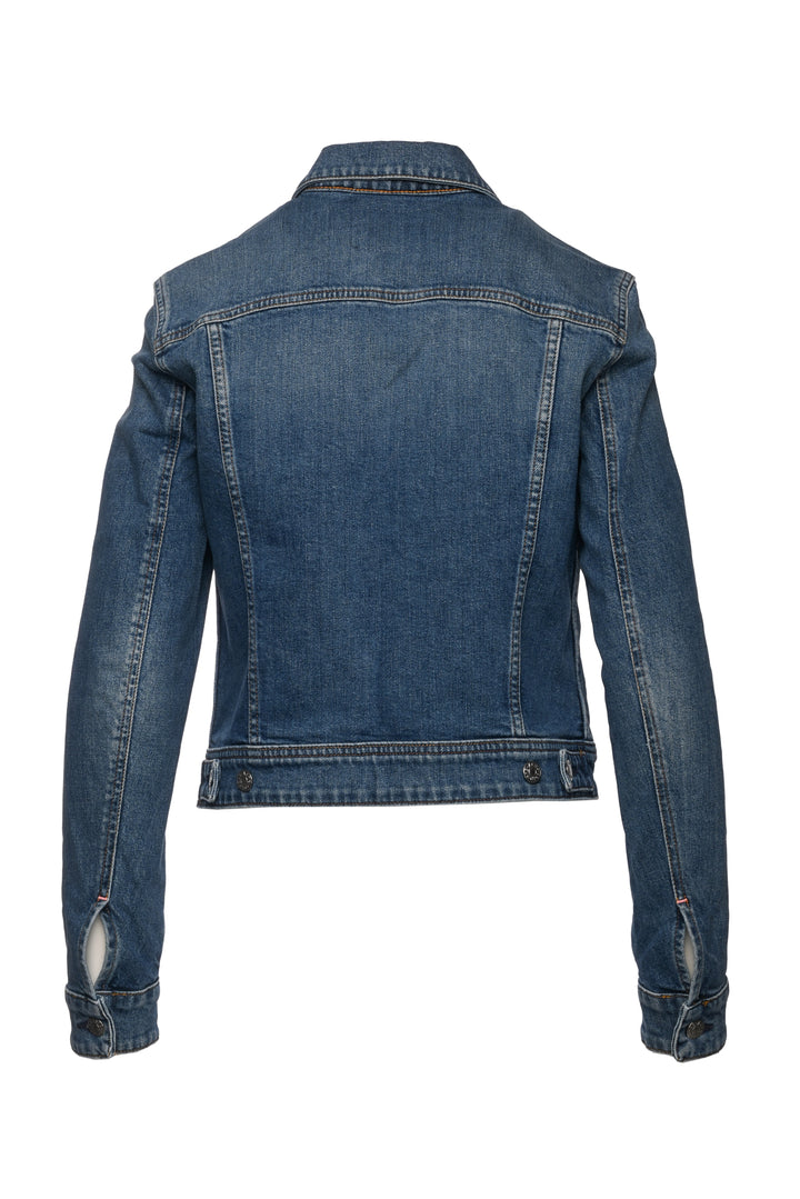 Acne Studios Bla Konst Size 6 Cliff Mid Blue Denim Jacket