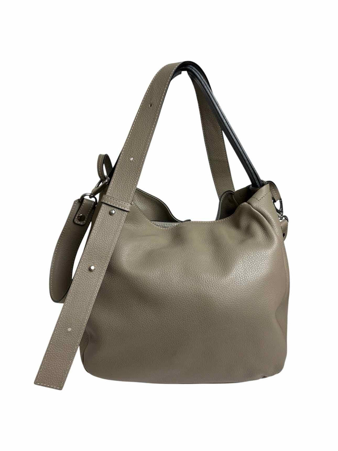 La Canadienne Maisie Taupe Leather  Purse