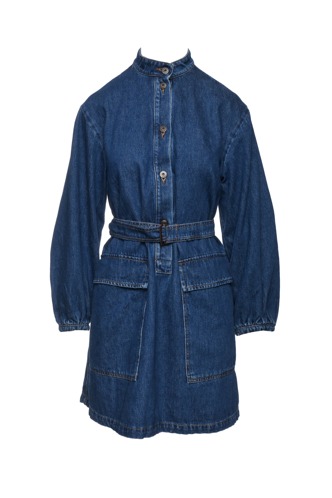 Weekend Max Mara Size 8 Denim Mini Dress