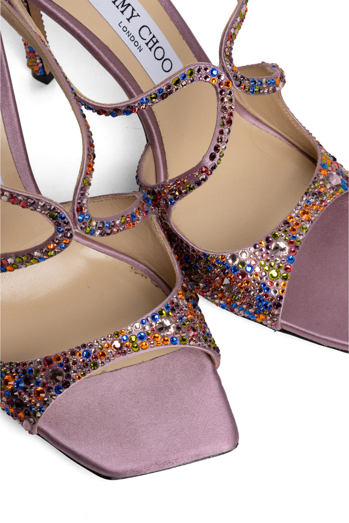 Jimmy Choo Size 38.5 Anise 95 Glitter Sandals