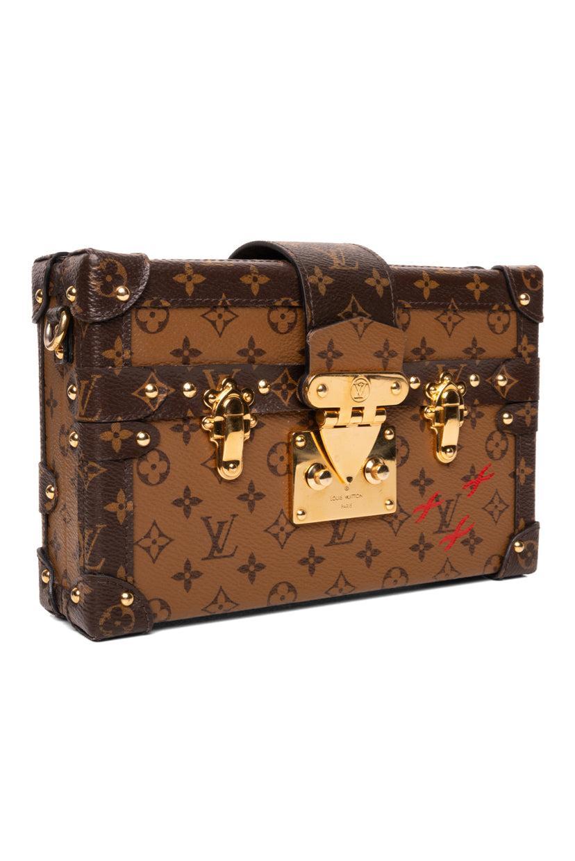 Louis Vuitton 2018 Monogram Reverse Canvas Petite Malle Crossbody