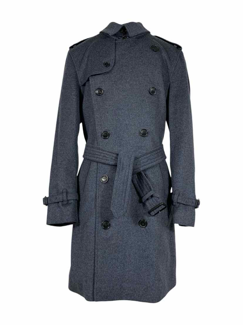 Burberry  London Size 46 Men's Double Breasted Wool-Blend Trench Coat