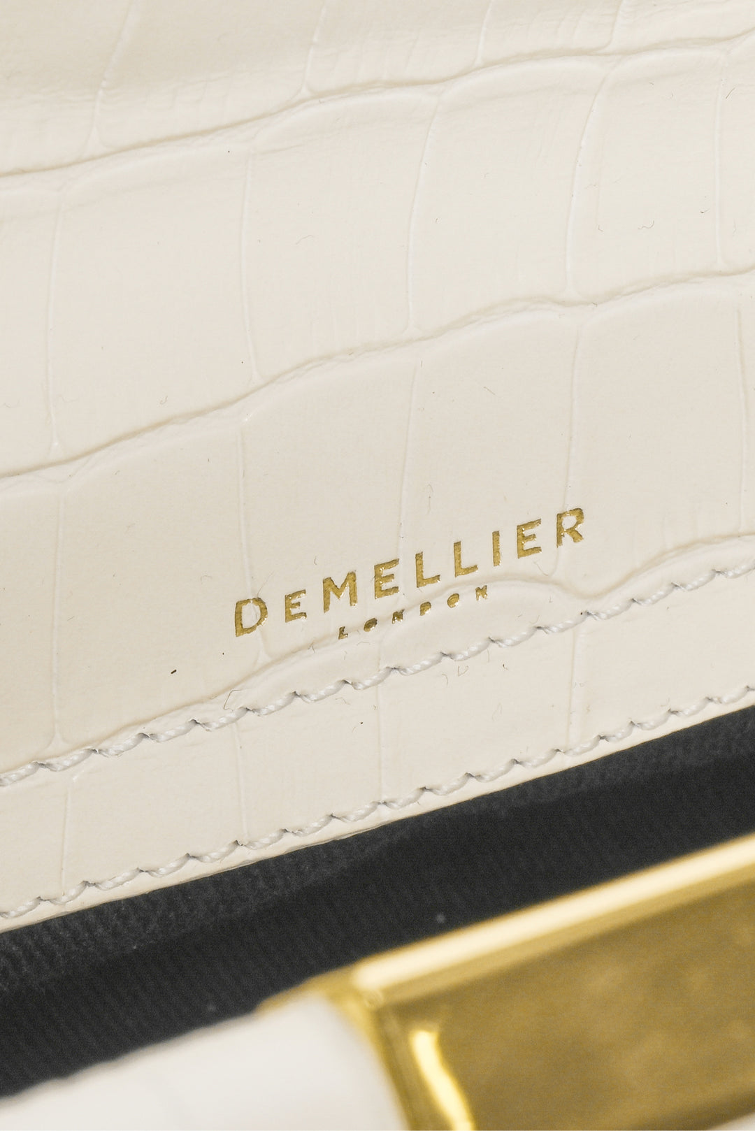 Demellier London Croc Embossed Mini Seville Clutch
