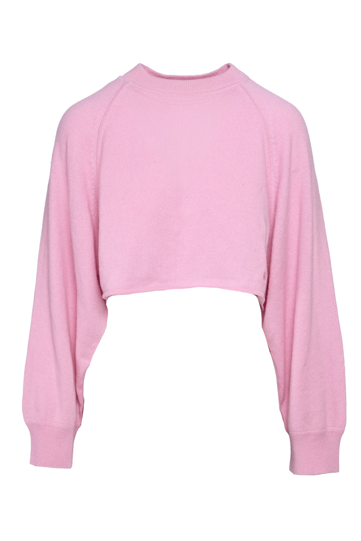 Loulou Studio Size S Cashmere Cropped Bocas Sweater