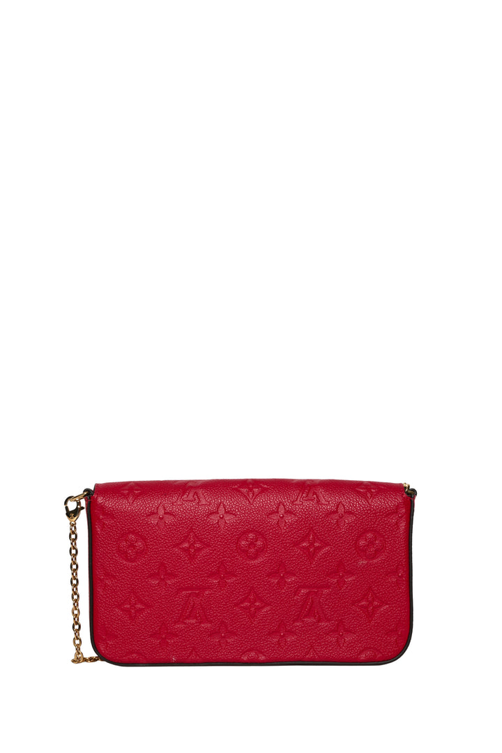 Louis Vuitton Monogram Empreinte Leather Felicie Pochette Chain Wallet Crossbody