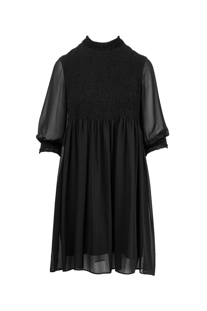 Sandro Size 3 Ruched & Lace Trim Mini Dress