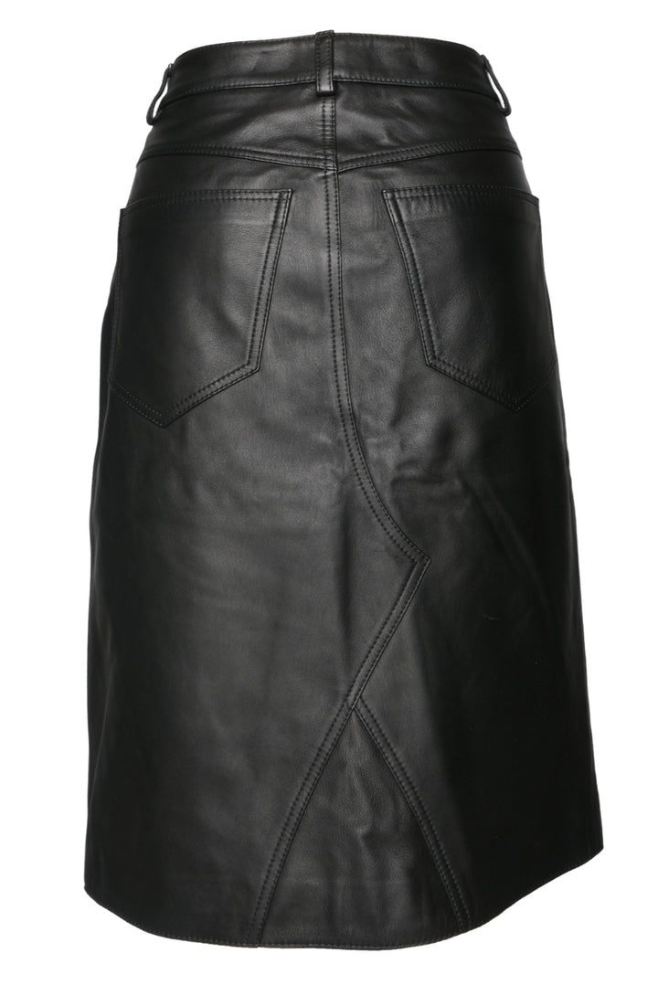 St John Collection Size M/L Leather Skirt