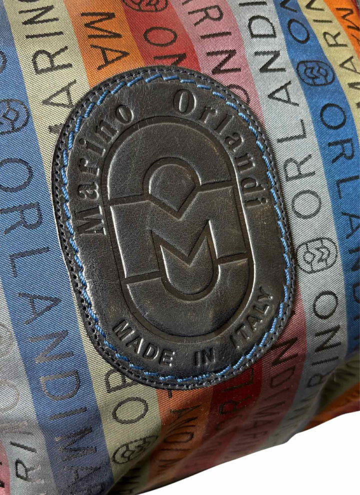 Marino Orlandi Striped Logo Purse