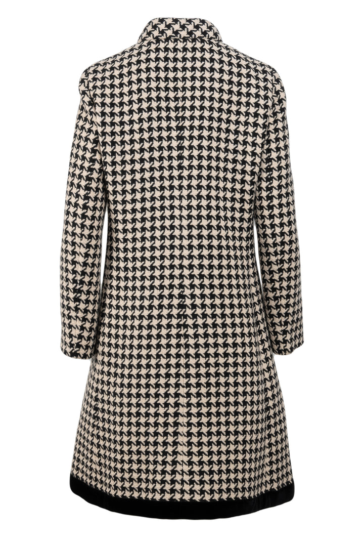 Gucci Size 40 Houndstooth Wool Blend Coat