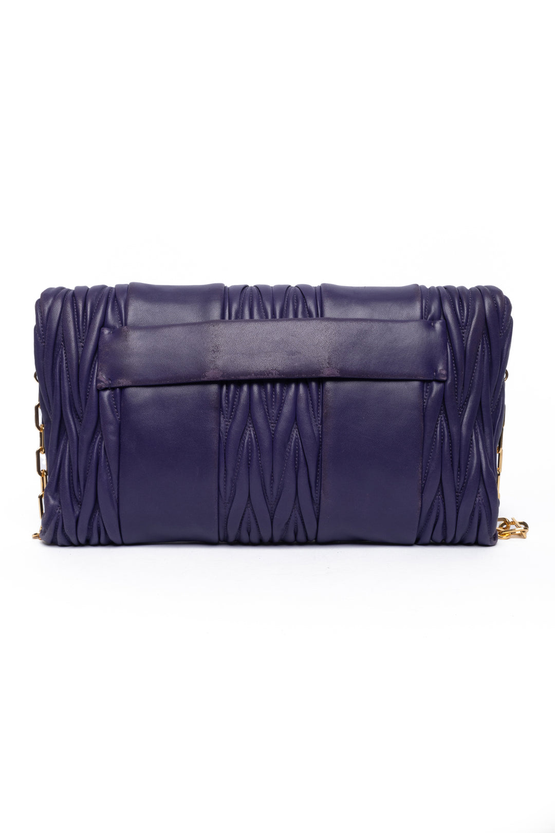 Miu Miu Matelasse Patch Puchette Clutch Crossbody