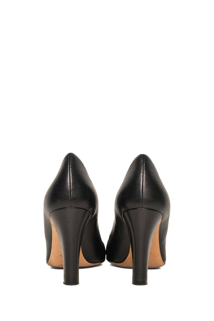 Gucci Size 39.5 Interlocking G Logo Leather Pumps