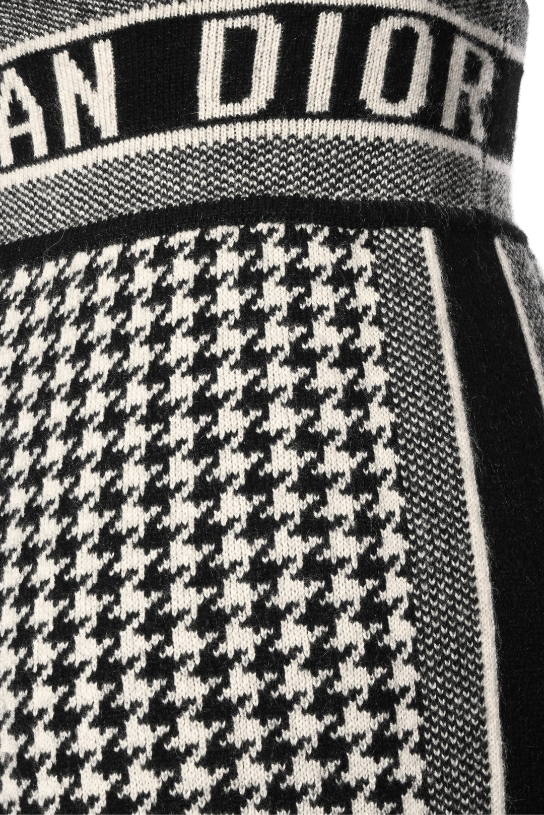 Dior Size 2 Houndstooth Cashmere Sweatpants