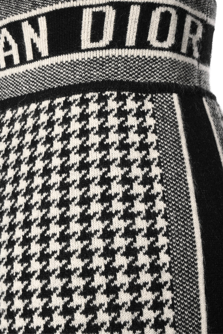 Dior Size 2 Houndstooth Cashmere Sweatpants