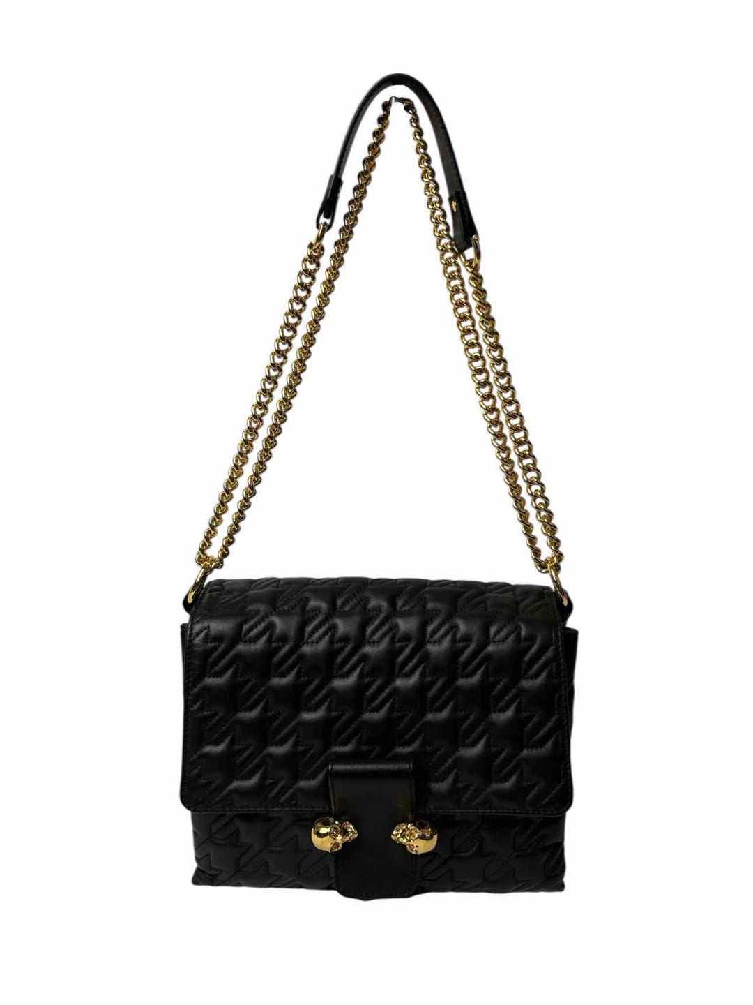 Alexander Mcqueen Quilted Leather Double Skull Purse