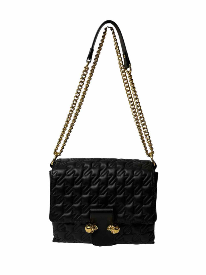 Alexander Mcqueen Quilted Leather Double Skull Purse