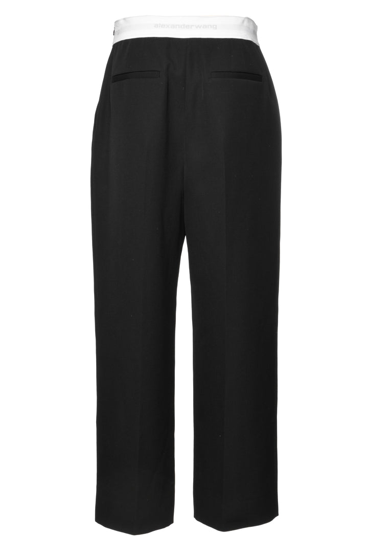Alexander Wang Size 10 Logo Waistband Pants