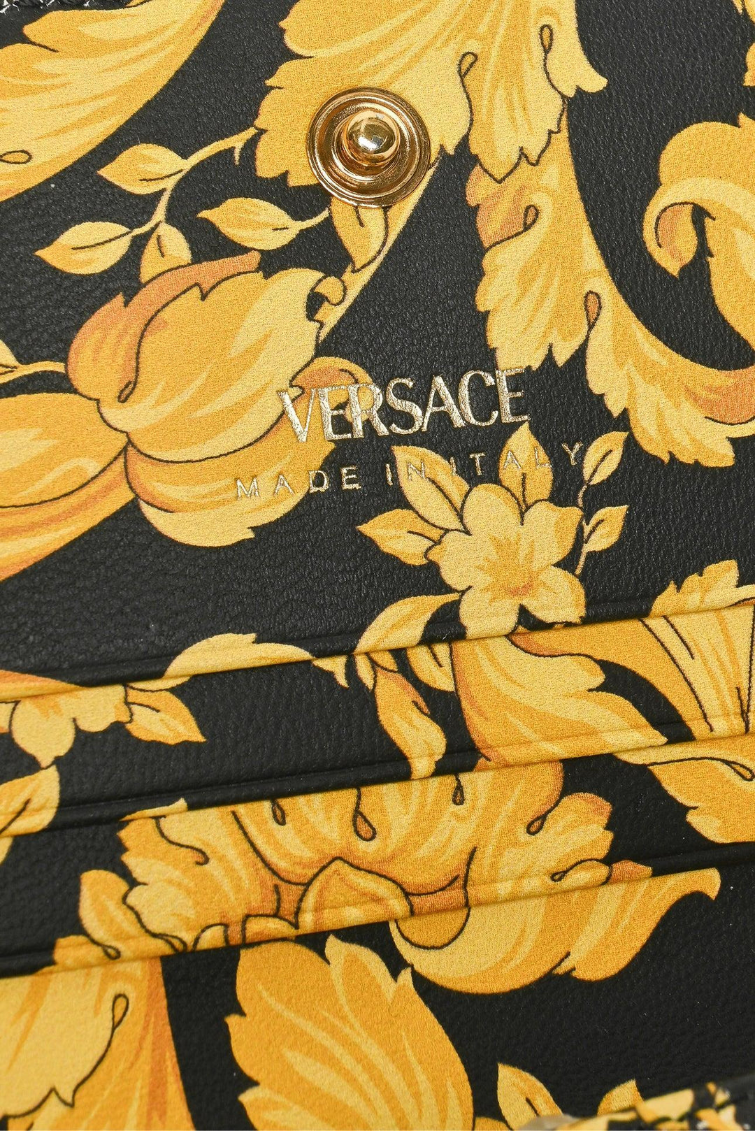 Versace Quilted Nappa Leather Virtus Bifold Wallet