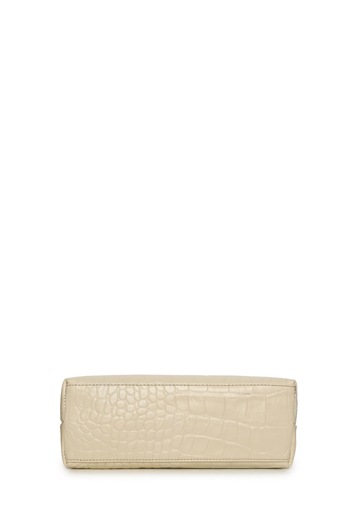 STAUD Shirley Croc Embossed Tote & Pouch