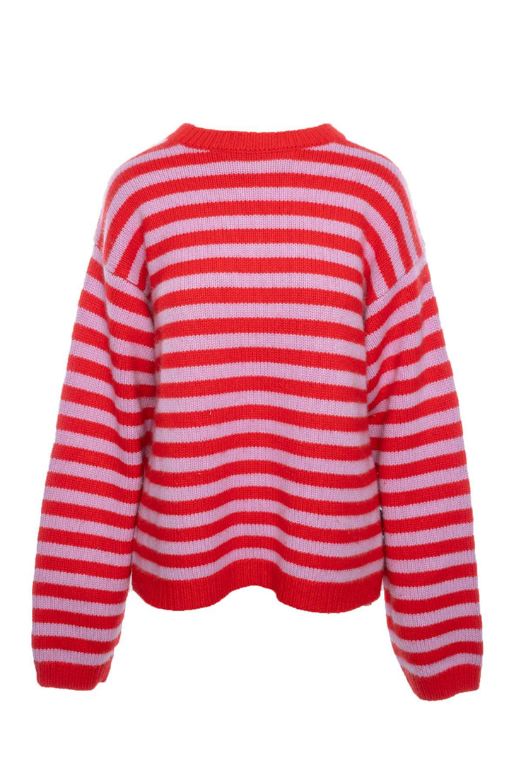 Sofie D'Hoore Size 42 Striped Cashmere Crewneck Sweater