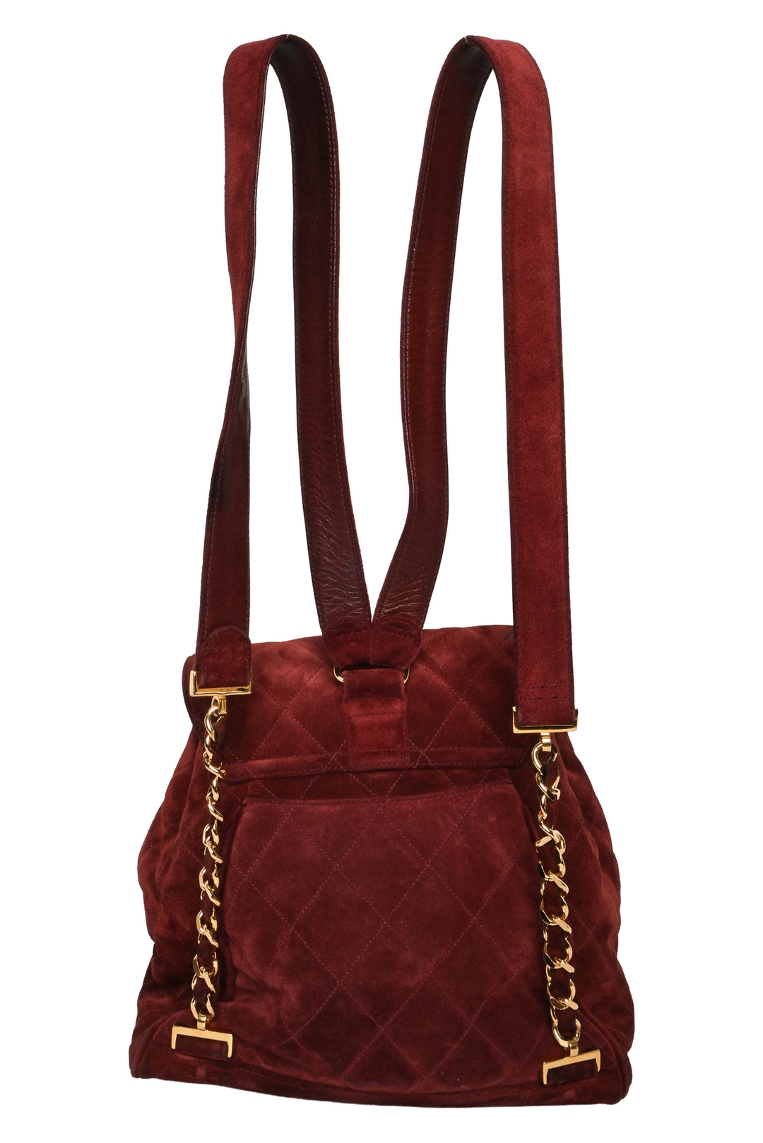 Chanel Suede Quilted BackPack