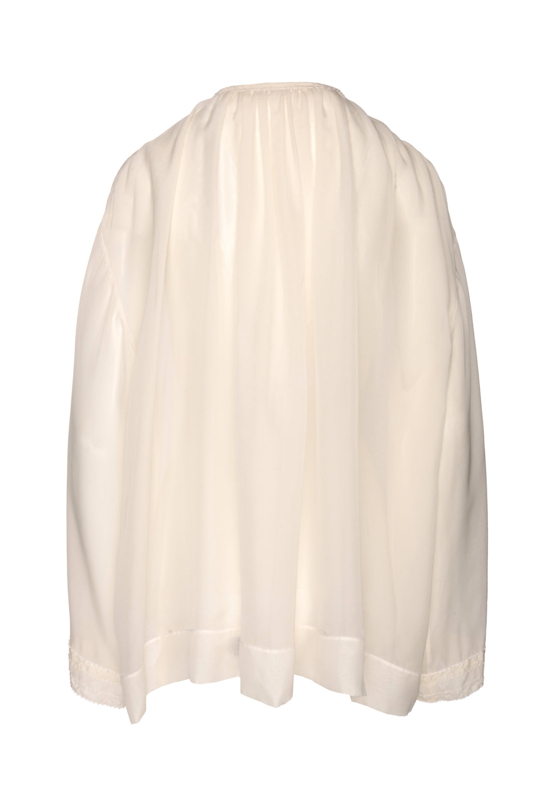 Dries Van Noten Size 6 Sheer Deep V L/S Tops