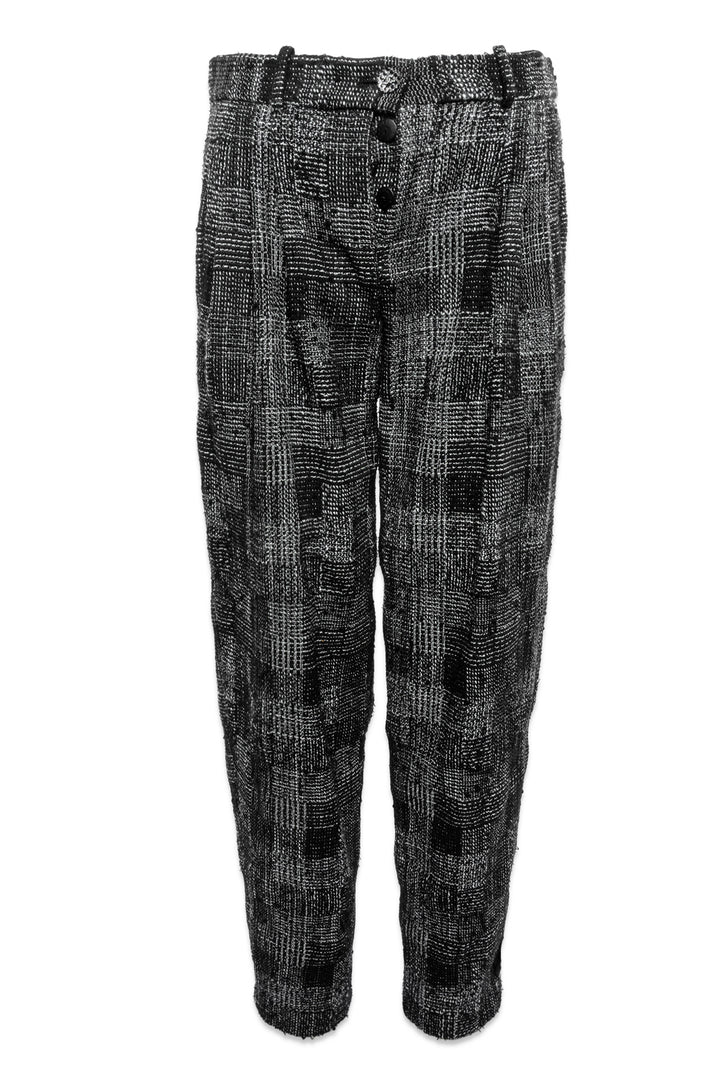 Chanel Size 34 Pleated Front Tweed Pants