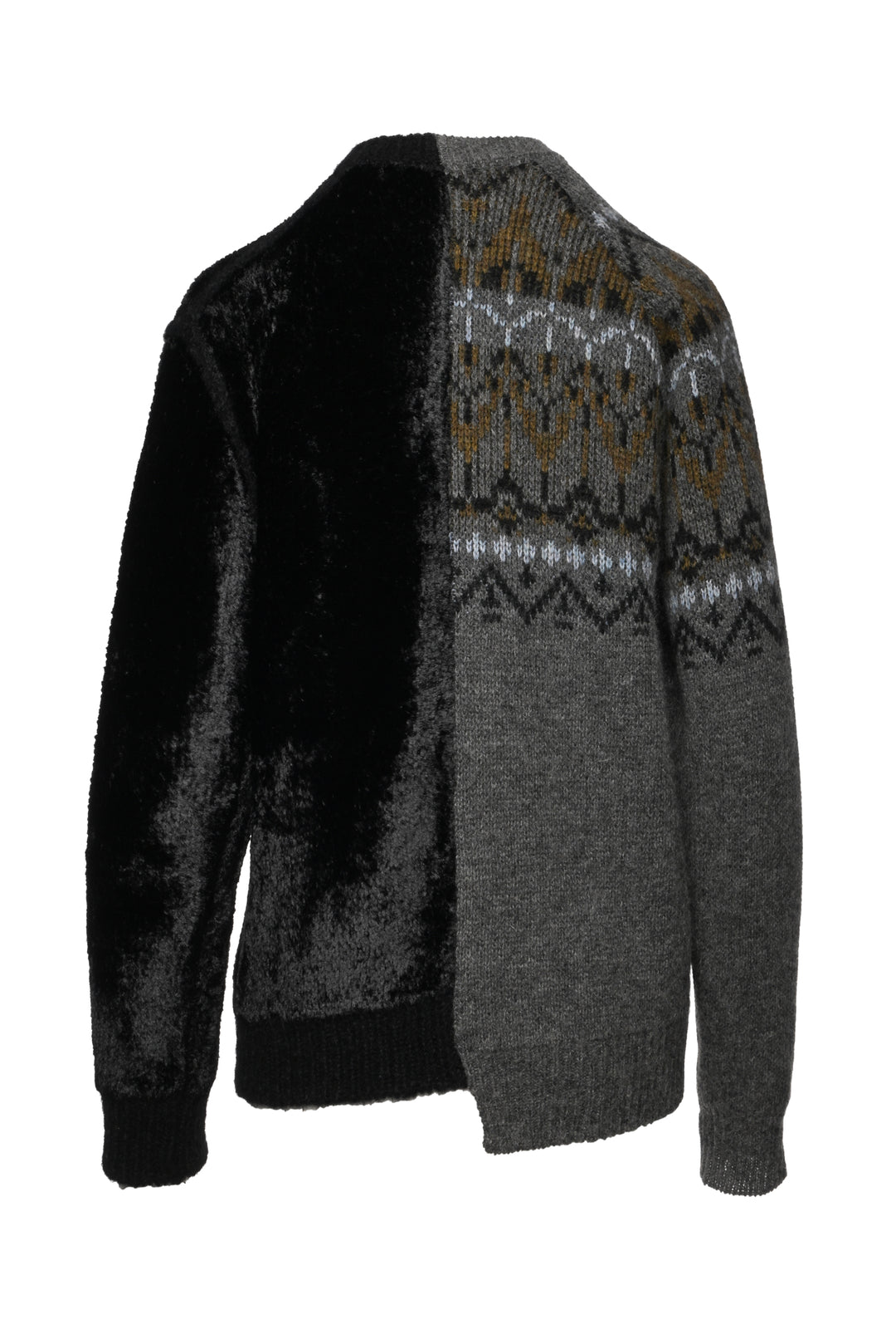 Junya Watanabe Size S Mixed Media Knit Cardigan