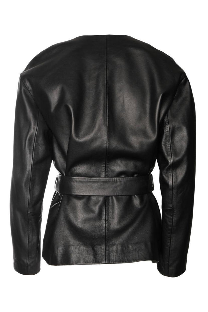 maje Size 36 4 Pocket Lamb Leather Jacket